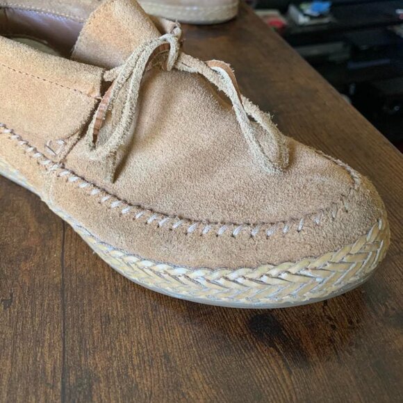 UGG Woodlyn Chestnut Suede Moccasin s/n 1094814 Women's Size 6 Shoes - Picture 5 of 10